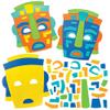 Baker Ross FN020 Mayan Mask Sets - 8 Pack Craft Kits for Kids Learning Material view 1