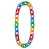 Boland 44642 Rainbow Necklace Costume Jewellery for Theme Parties Halloween Carnival Link Chain view 2