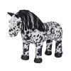 LeMieux Toy Pony Appaloosa Dakota - Plaitable Two-Tone White & Black Mane - Super Soft Coat for Brushing & Playing - One Size view 1