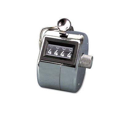 212 Main Tally I Hand Model Tally Counter Registers 0-9999 Chrome