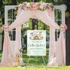 Theme My Party Personalized Baby Shower Welcome Sign Board| Welcome Board Sign for Baby Shower| Customized Welcome Board Sign for Baby Shower, Beige view 2