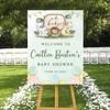 Theme My Party Personalized Baby Shower Welcome Sign Board| Welcome Board Sign for Baby Shower| Customized Welcome Board Sign for Baby Shower, Beige view 3