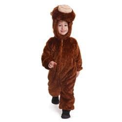 212 Main - Plush Monkey Costume - Brown, Toddler 2 Size