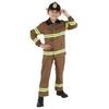 212 Main Brown Fire Fighter Boys Costume - Large - Age Group 12-14 Years view 1