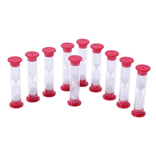 212 Main 1 Minute Sand Timers - 10 Per Set - Set of 3