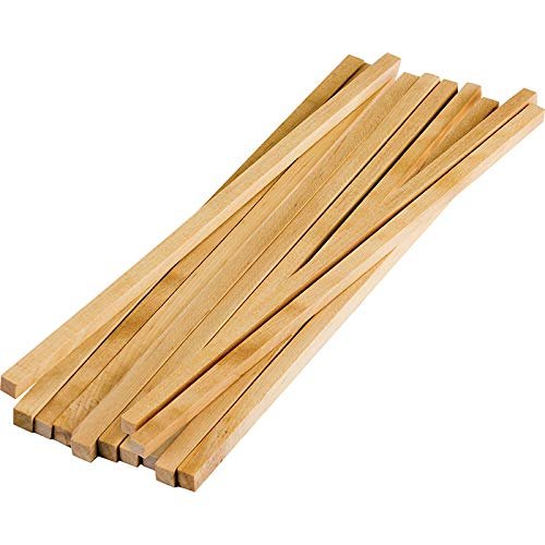 212 Main Stem Basics Square Wood Dowels - 12 Count - Pack of 6