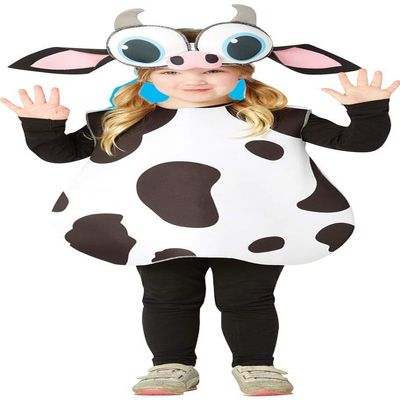 212 Main Toddler Big Eyed Cow Costume - Size 3-4 Multicoloured