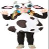 212 Main Toddler Big Eyed Cow Costume - Size 3-4 Multicoloured view 1