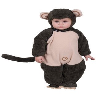 212 Main - Plush Little Monkey - Brown, Small Size 4-6
