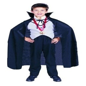 212 Main Black Taffeta Childs Costume Cape - 36 Inches