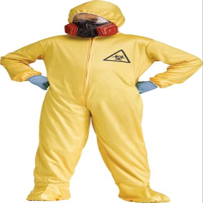 212 Main - Hazmat Suit Costume Large 12-14 Size - Multicolor