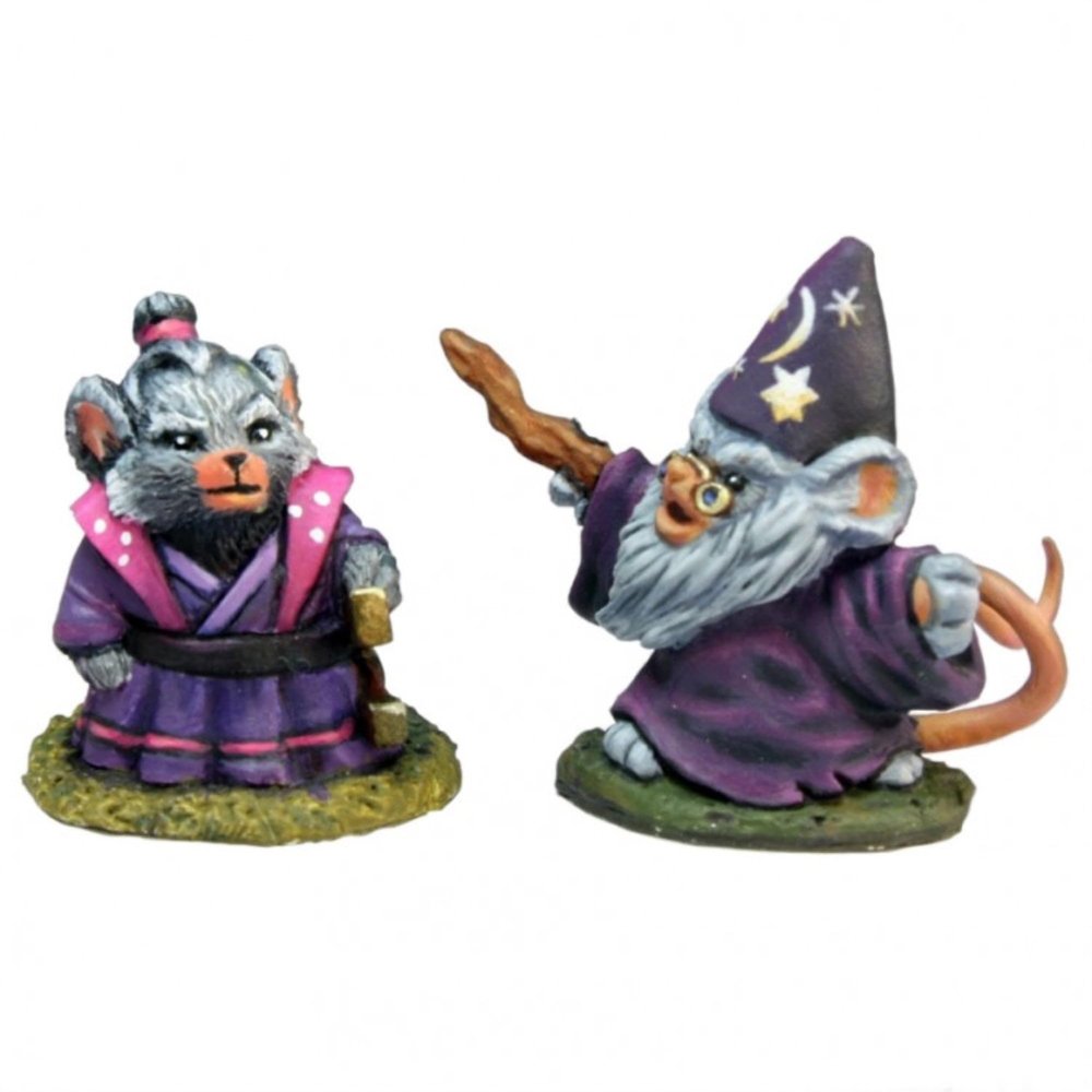 212 Main 25mm Scale Mousling Sorcerer & Samurai - Gene Van Horne