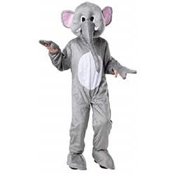 212 Main Kids Elephant Mascot Jumpsuit & Head Mask Gray - Toddler 4