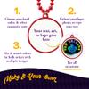 Custom Mardi Gras Bead Necklaces with Medallions - 33 inch, 7mm Round Beads- Pack of 24 Personalized Plastic Bead Necklaces - Many Colors To Choose - Red view 3