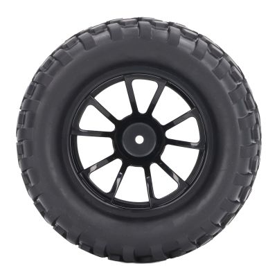 4pcs 12mm Hex 1/10 RC Truck Wheels and Tires for Axial for Hsp for Redcat for Hpi Universal 10 Hole Wheel Hub RC Wheel Tires