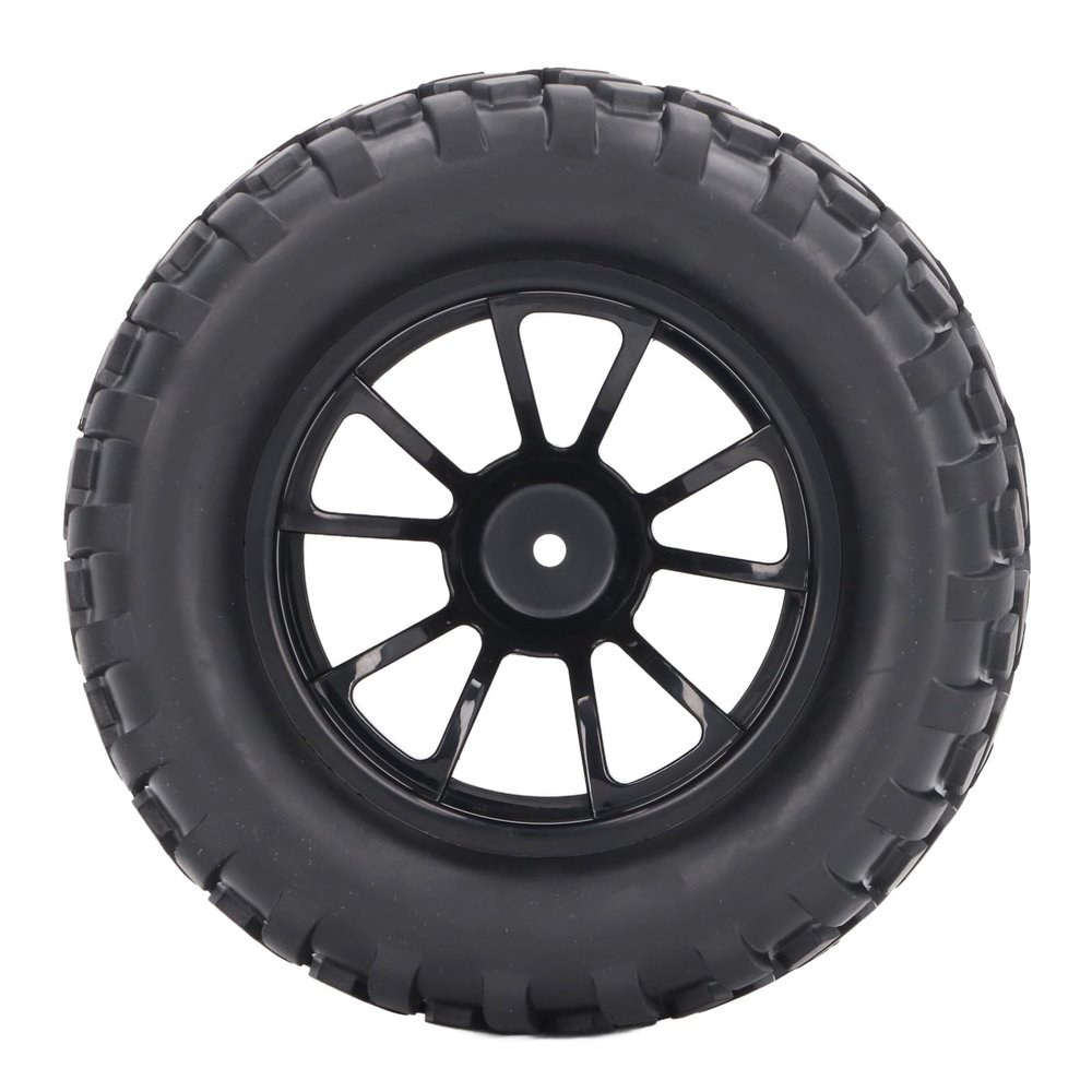 4pcs 12mm Hex 1/10 RC Truck Wheels and Tires for Axial for Hsp for Redcat for Hpi Universal 10 Hole Wheel Hub RC Wheel Tires