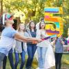 Adecortalk Rainbow Number 5 Pinata for 5th Birthday Party Decorations Fiesta Centerpieces Kids Anniversary Celebrations Birthday Party Supplies (16.1 x 10.6 x 3 Inches) view 4