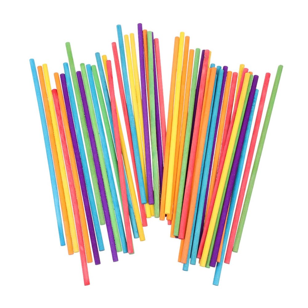 Abaodam 50pcs Colorful Wooden Rhythm Sticks for Boys and Girls Classroom Musical Instruments Percussion Toy for Cognitive Development and Creative Play
