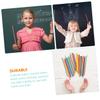 Abaodam 50pcs Colorful Wooden Rhythm Sticks for Boys and Girls Classroom Musical Instruments Percussion Toy for Cognitive Development and Creative Play view 2