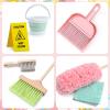 Lonico Wooden Kids Cleaning Toy Set for Toddlers Mop Broom and Dustpan Set, 12 Pcs Detachable Housekeeping Playset with Bucket Duster Brushes Pretend Play Cleaning Toys Gift for Boy Girl Age 3 4 5 6 view 4