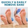 Wzsipod Beach Sand Removal Bag | Beach Sand Remover |Gentle, Skin-Friendly & Talc-Free | Natural Baby Powder Alternative | Safe & Effective Sand Cleaning | Essential Family Beach Accessory view 2