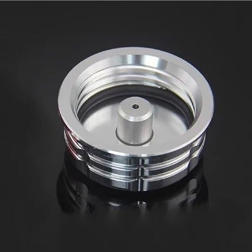 VERBANA for LOSI-DBXL RC Car CNC Aluminum Alloy Check Valve Tank Cover Kit Replacement for LOSI-DBXL RC Car Accessories (Color : Silver)