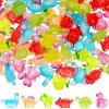 Poen 96 Pcs Glitter Mini Dinosaur Figures Resin Tiny Small Dinosaur Toys Garden Realistic Miniature Figurines for Bag Cake Topper Birthday Party Favors view 1