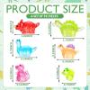 Poen 96 Pcs Glitter Mini Dinosaur Figures Resin Tiny Small Dinosaur Toys Garden Realistic Miniature Figurines for Bag Cake Topper Birthday Party Favors view 3
