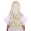 DUDUWIG White Blonde Wig for Child Gilrs Long Platinum Blonde Middle Part Wig Kids Long Light Blonde Wavy Curly Wig Heat Resistant Synthetic Wig with Wig Cap view 4
