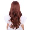 DUDUWIG Ginger Orange Wig for Kids Gilrs Long Ginger Middle Part Wig Child Long Dark Orange Wavy Curly Wigs Heat Resistant Synthetic Hair with Cap view 4