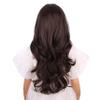 DUDUWIG Kids Mixed Brown Wig Gilrs Long Dark Brown Middle Part Wig Child Long Wavy Curly Wigs Heat Resistant Synthetic Wigs with Cap view 4