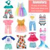 10 Sets 18 inch Doll Clothes and Accessories - Including Mermaid Costume, Stylish Casual Outfit, Swimwear Fit for 18 Inch Dolls (No Doll) view 2
