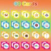Aizweb Match Game,Memory Game,40 Pcs Toddler Card Games for Boys Girls Kids Ages 3 4 5 6,Flash Cards for Preschool Kindergarten Learning Activities,Educational Toys Homechool Supplies view 2