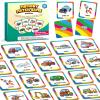 Aizweb Match Game,Memory Game, Vehicle 48 Pcs Toddler Card Games for Kids Ages 3 4 5 6,Flash Cards for Preschool Kindergarten Learning Activities,Educational Toys Homechool Supplies view 1