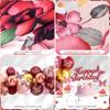 Birthday Decorations Party Pack for Women Girls Burgundy Birthday Party Supplies for Her Red Flower Backdrop Burgundy Rose Gold Balloon Arch Kit Banner Floral Tablecloth Butterfly Cupcake Toppers view 4