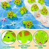 25PCS Mini Rubber Turtle Green Floating Squeaky Sea Turtle Bath Toy, Cute Screaming Sound Rubber Bulk for Bath Shower Swimming Pool Birthday Beach Decor view 3