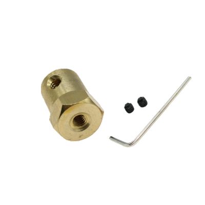 1PCS DC Reduction Motor Hexagon Coupling Symmetry Fixed Shaft Connectors - Ideal for RC Smart Car Wheels and Tires DIY - Spare Parts (Size : 8mm Hex Coupling)