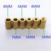 1PCS DC Reduction Motor Hexagon Coupling Symmetry Fixed Shaft Connectors - Ideal for RC Smart Car Wheels and Tires DIY - Spare Parts (Size : 8mm Hex Coupling) view 4