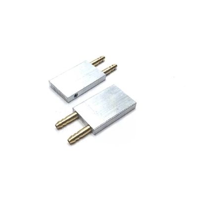 2PCS 30/40/50mm Aluminum Water-Cooled Block/Plate/Sheet Water Cooling Radiator Cooler Heat Sink Parts for RC Boat Brushless ESC (Size : 40.5 * 25)