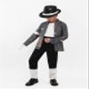 Nodkim Disco Costume Kids 80s Sequin Pop King Dance Star Halloween Party Cosplay Outfit for Boys-S view 3