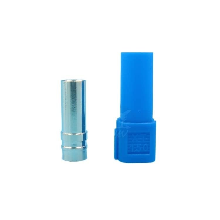 DingMotuo Black/Red XT150 120A Large Current Plug with 6.0mm Banana Connector - Ideal for High Rated Amps RC LiPo Batteries (Size : Blue Female+Sheath)