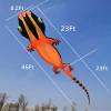 46Ft 3D Lizard Gecko Large Kite for Adult,Soft Inflatable Giant Kites Color Animal Fly Outdoor Sports Flying Kites view 3