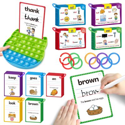 Aizweb Sight Words Flash Cards, Phonics Games Learn to Read Spelling Reading Learning Games, Dolch Site Words Digraphs CVC Blends Long Vowel Sounds for Pre-k Kindergarten 1st 2nd 3rd Speech Therapy