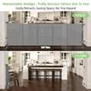 Reinforced 120" Extra Wide Retractable Baby Gate with Support Rods  Prevent Crawling Under, 10 Foot Extra Long Dog Gate Large Baby Gate for Large Openings, Mesh Gate Retractable Pet Gate, Gray view 3