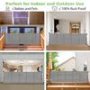 Reinforced 120" Extra Wide Retractable Baby Gate with Support Rods  Prevent Crawling Under, 10 Foot Extra Long Dog Gate Large Baby Gate for Large Openings, Mesh Gate Retractable Pet Gate, Gray view 4