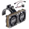 DKKY RC Motor Cooling Fan Heatsink 47-51mm Adjustable 15000 RPM for 1/5 1/8 ARRMA Infraction, Felony, Limitless and Axial 1717 4985 Motor, Black view 1