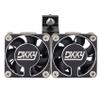 DKKY RC Motor Cooling Fan Heatsink 47-51mm Adjustable 15000 RPM for 1/5 1/8 ARRMA Infraction, Felony, Limitless and Axial 1717 4985 Motor, Black view 3