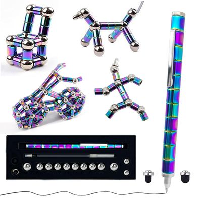 Fidget Pen, Decompression Magnetic Pen, Cool Fidget Toys for Stress and Anxiety Relief, Sensory Toys Best Gifts for Teenage Boys, Ideal Gift for 8-13 Years Old, Novelty Gifts for Teen and Adults
