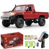 Hylukon RC Crawler, 1:12 Scale MN82 RC Crawler, 4WD LC79 Land Cruiser Rock Crawlers with Lights, Speed Adjustment, Servo, Tires 2.4Ghz RTR RC Rock Truck for Teens Adults(Red) view 1