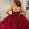 XEROGIA Scoop Tiered Christmas Princess Flower Girl Dress Appliques Kids Wedding Party Costumes US10 view 2